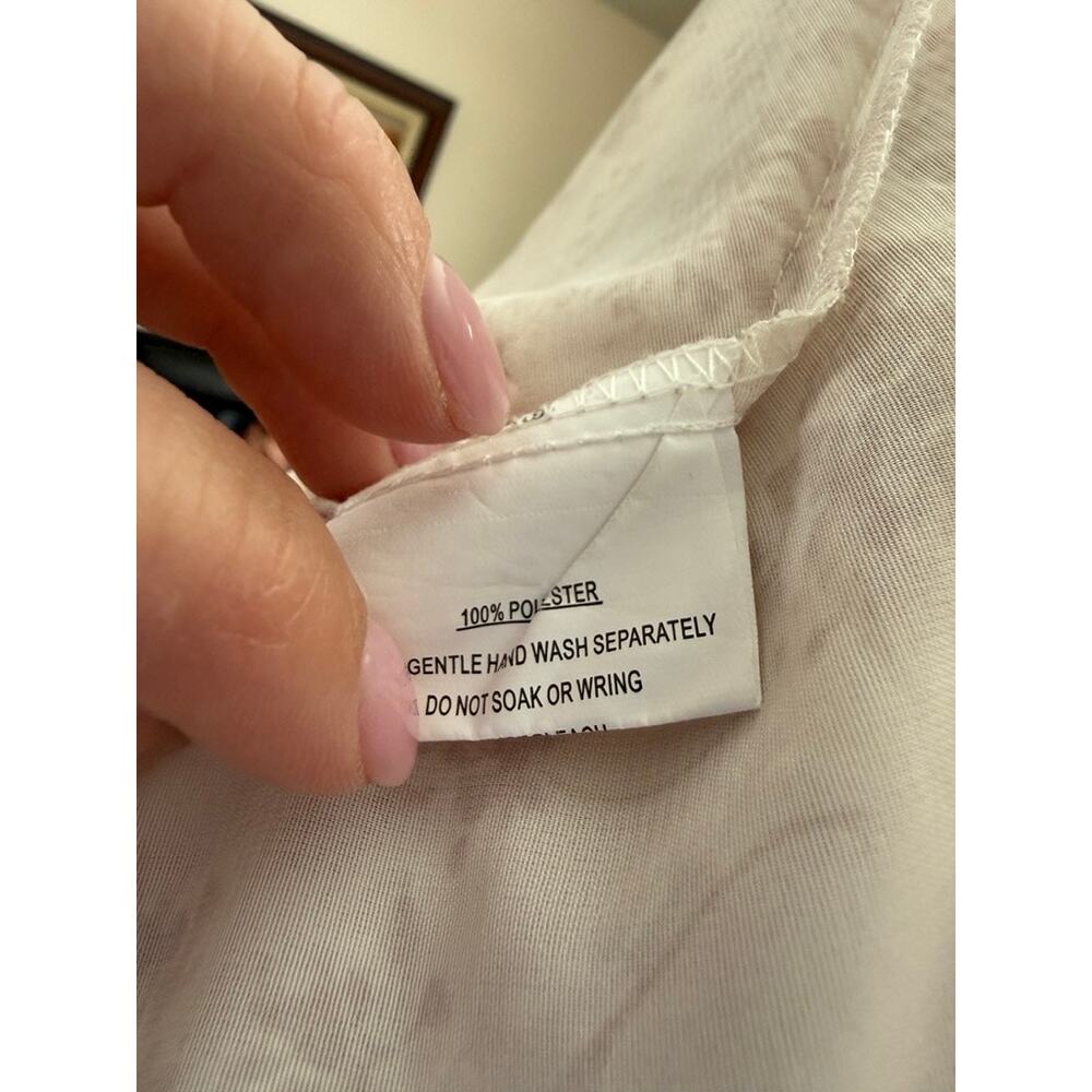 Fortunate One Cream and Tan Midi Dress - Picture 8 of 9